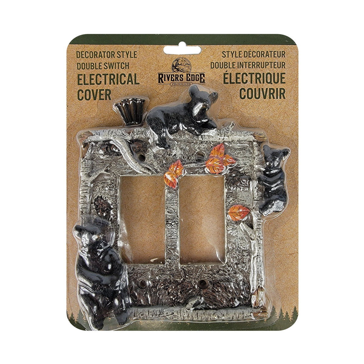 Electrical Cover Plate Double-Bear