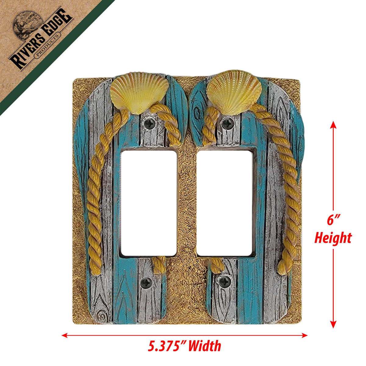 Electrical Cover Plate Double-Beach