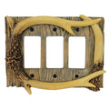 Electrical Cover Plate Triple-Antler