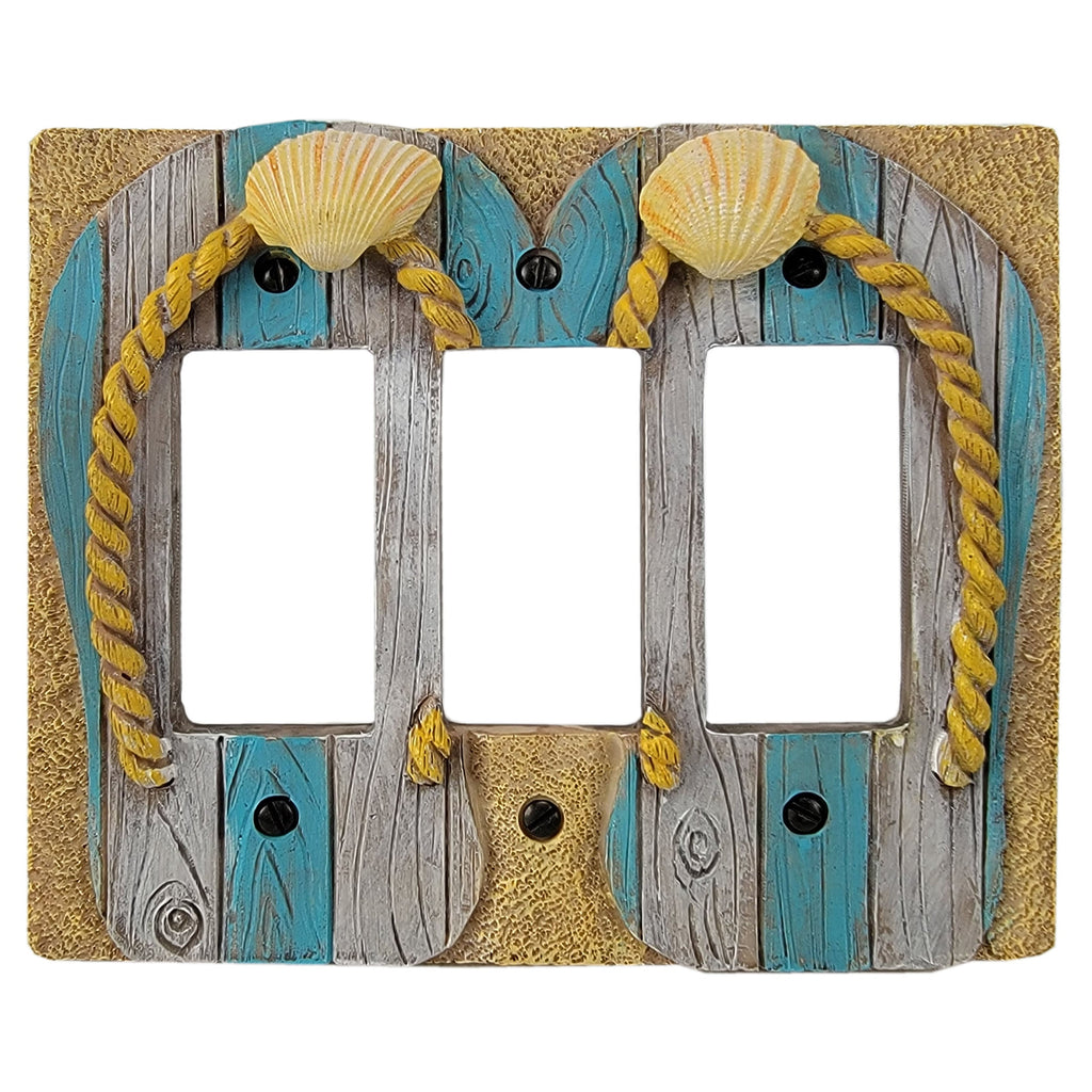 Electrical Cover Plate Triple-Beach