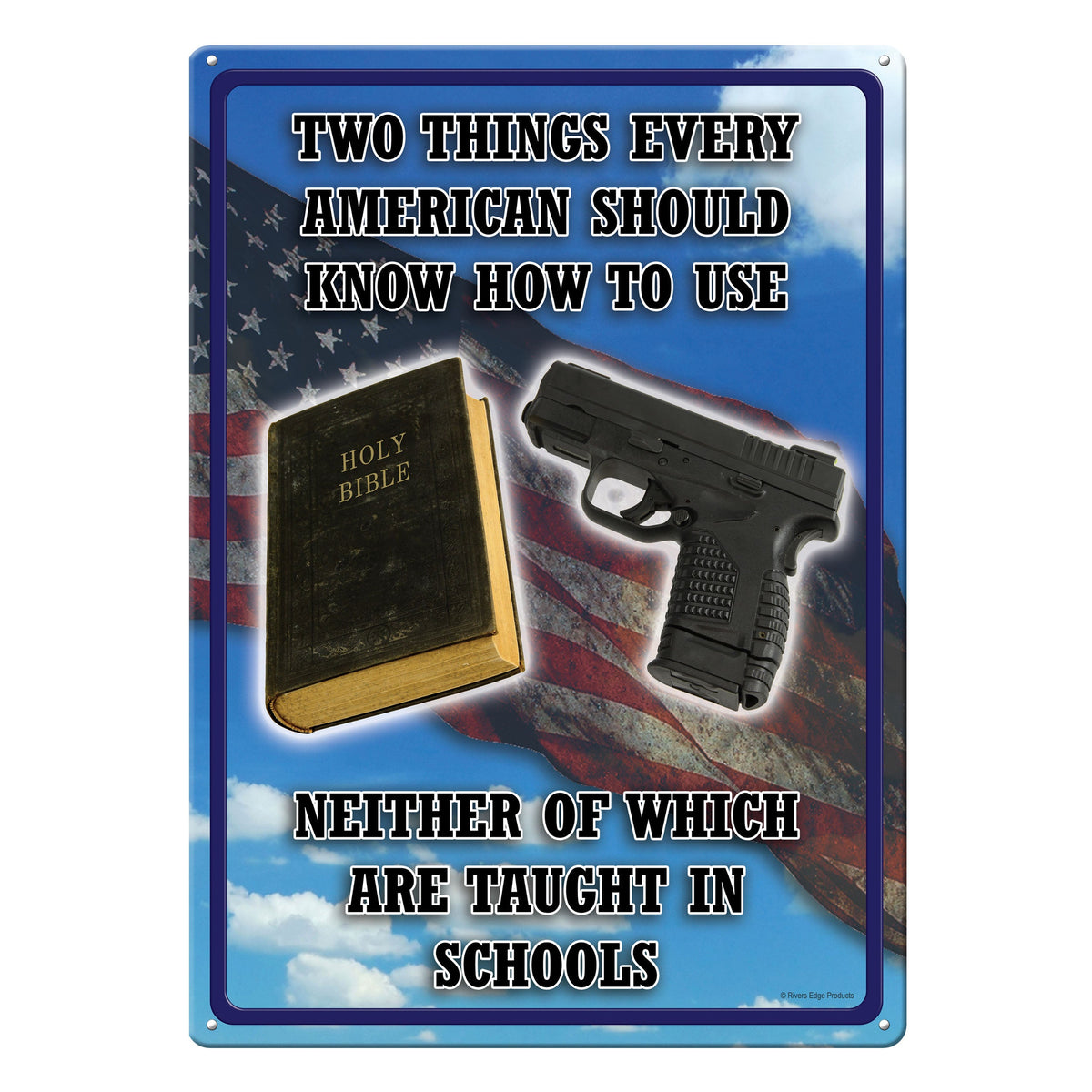 Tin Sign 12in x 17in-Two Things