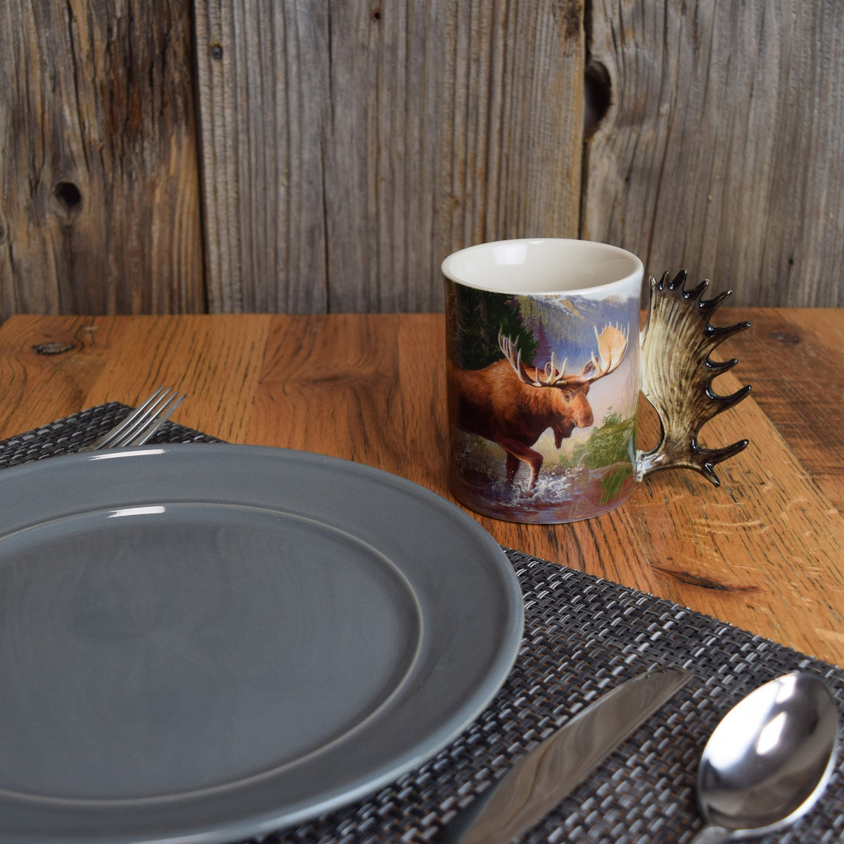 Ceramic Mug 3D 15oz-Moose Scene