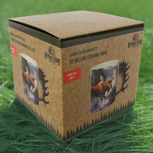 Ceramic Mug 3D 15oz-Moose Scene