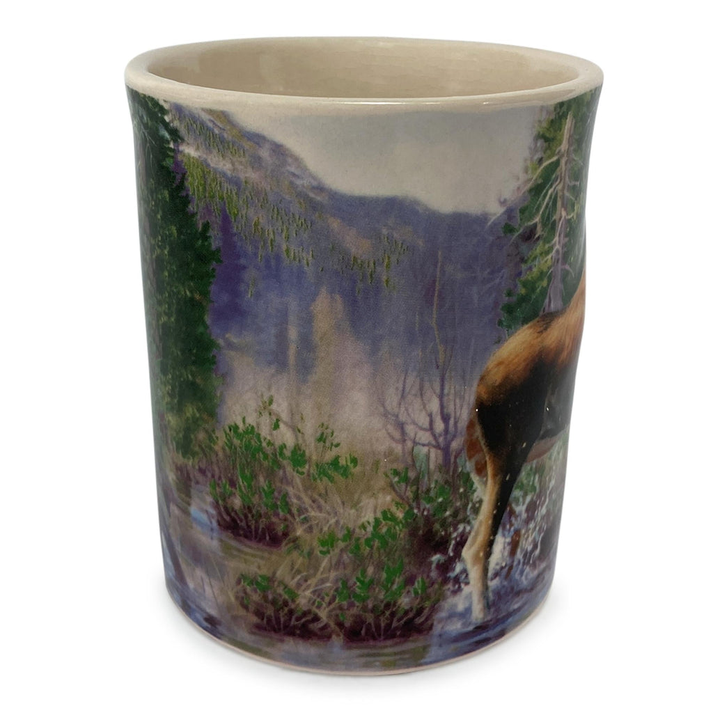 Ceramic Mug 3D 15oz-Moose Scene