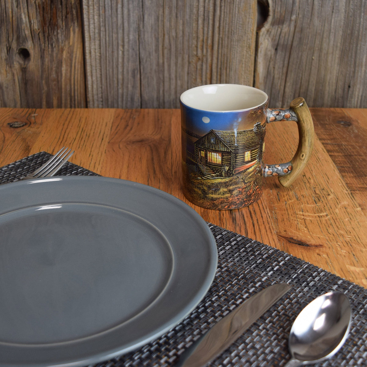 Ceramic Mug 3D 15oz-Cabin Scene