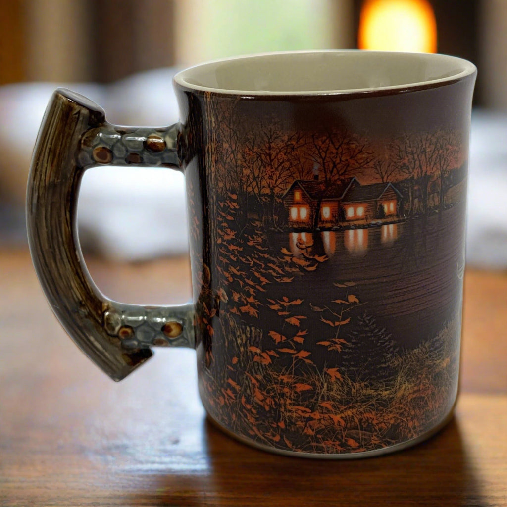 Ceramic Mug 3D 15oz-Cabin Scene