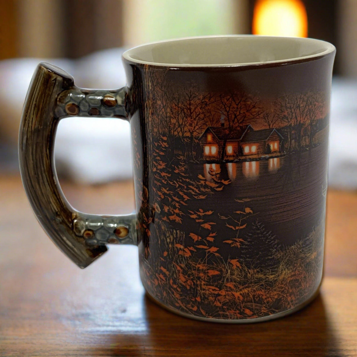 Ceramic Mug 3D 15oz-Cabin Scene