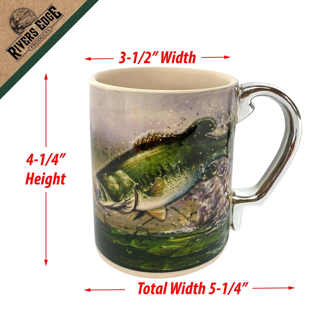 Ceramic Mug 3D 15oz-Bass Scene