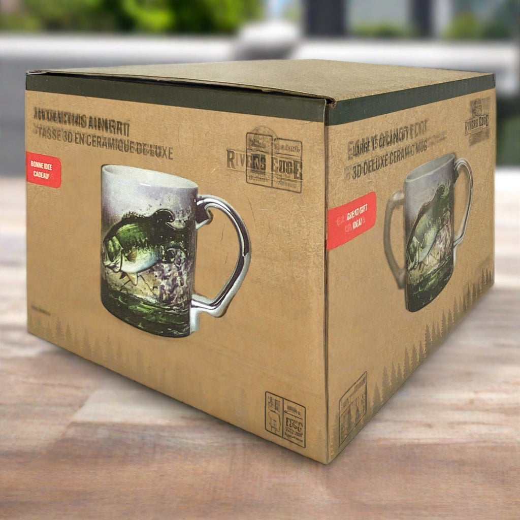 Ceramic Mug 3D 15oz-Bass Scene