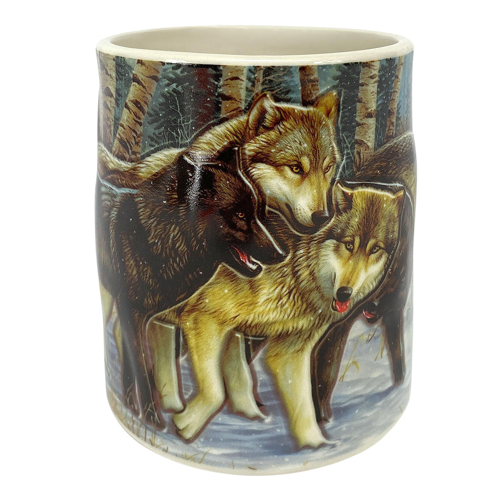 Ceramic Mug 3D 15oz-Wolf Scene