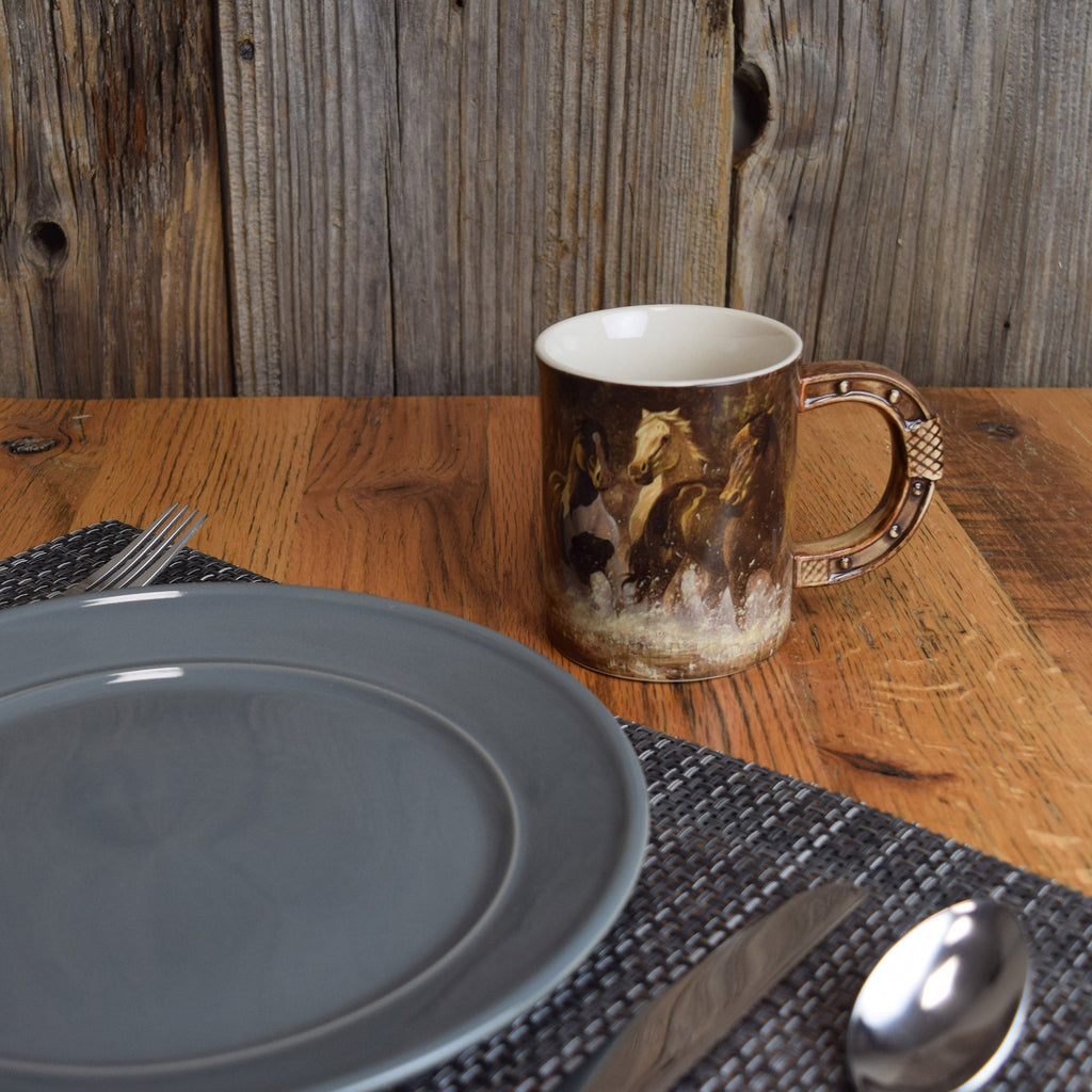 Ceramic Mug 3D 15oz-Horse Scene
