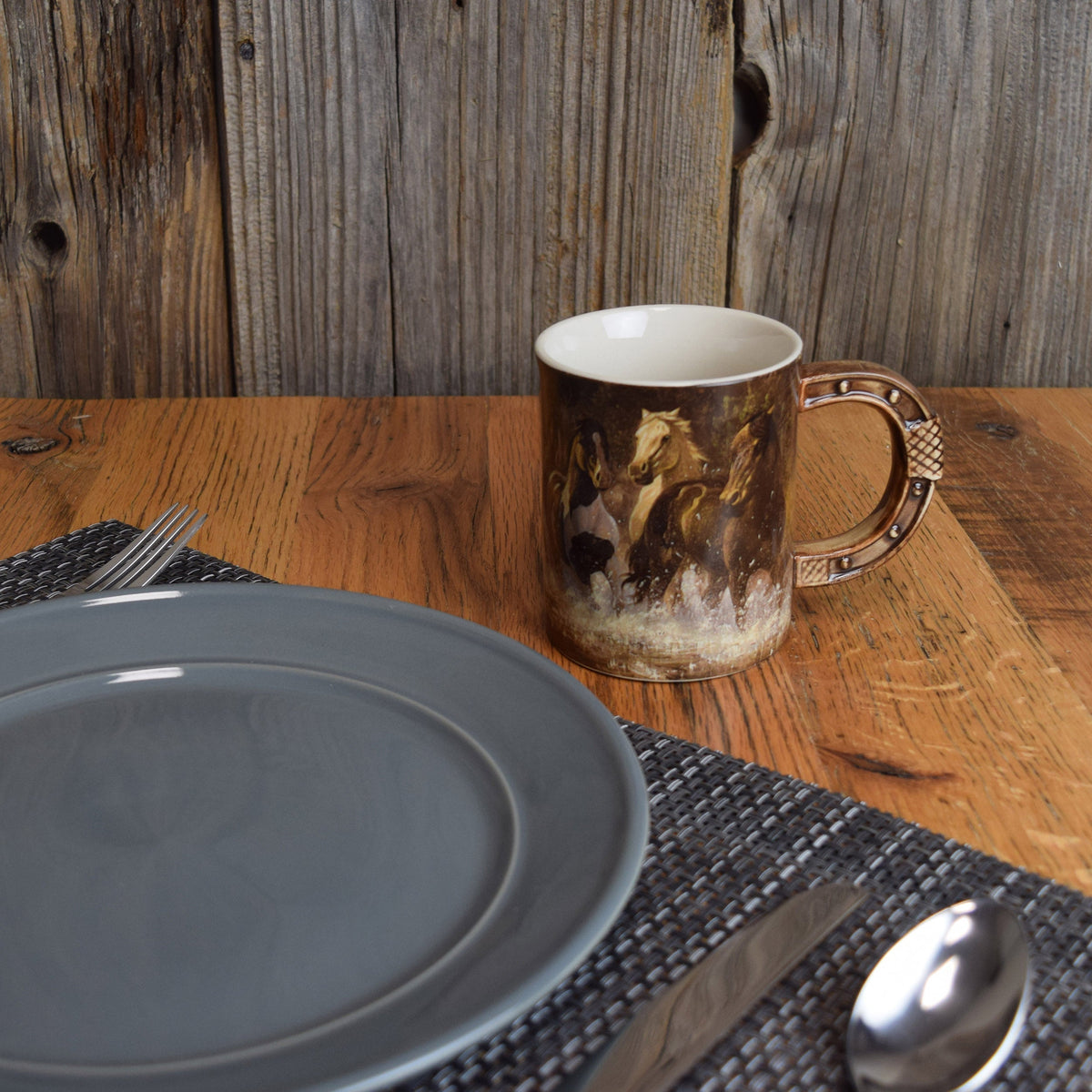Ceramic Mug 3D 15oz-Horse Scene