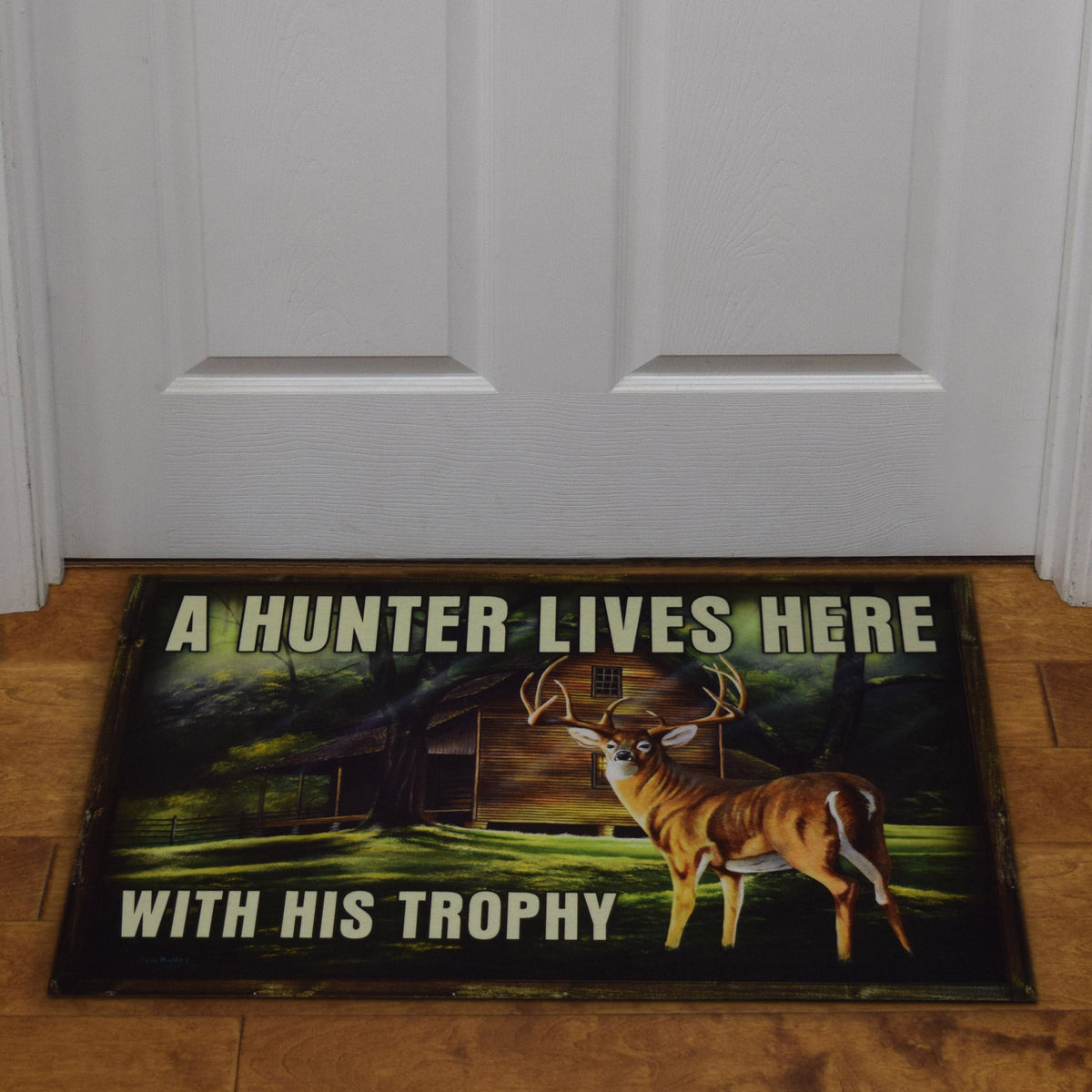 Door Mat Rubber 26in x 17in-Hunter Trophy