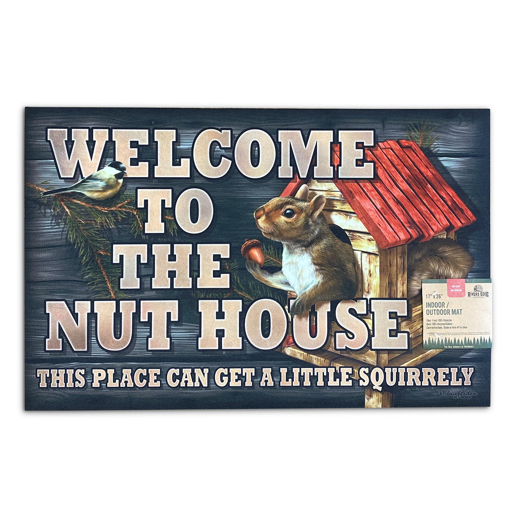 Door Mat Rubber 26in x 17in-Nut House