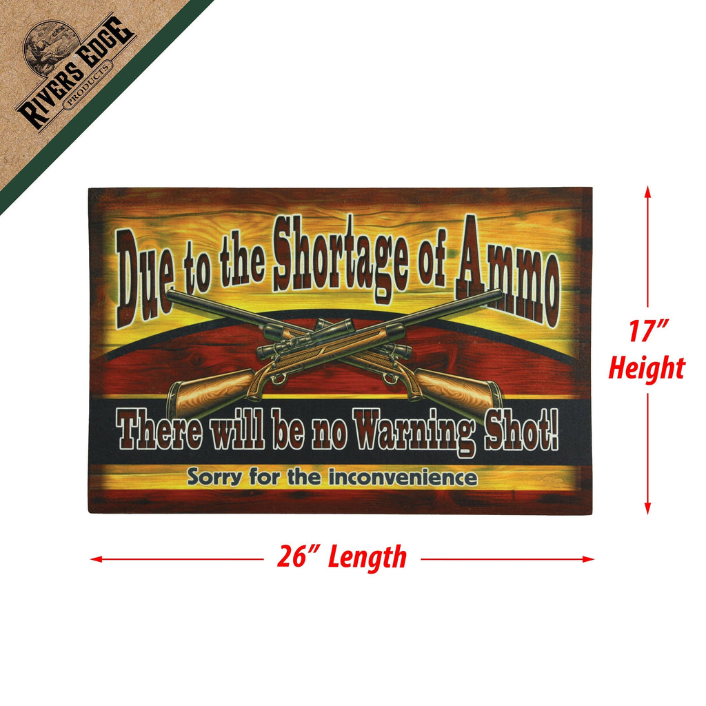 Door Mat Rubber 26in x 17in-Ammo Shortage