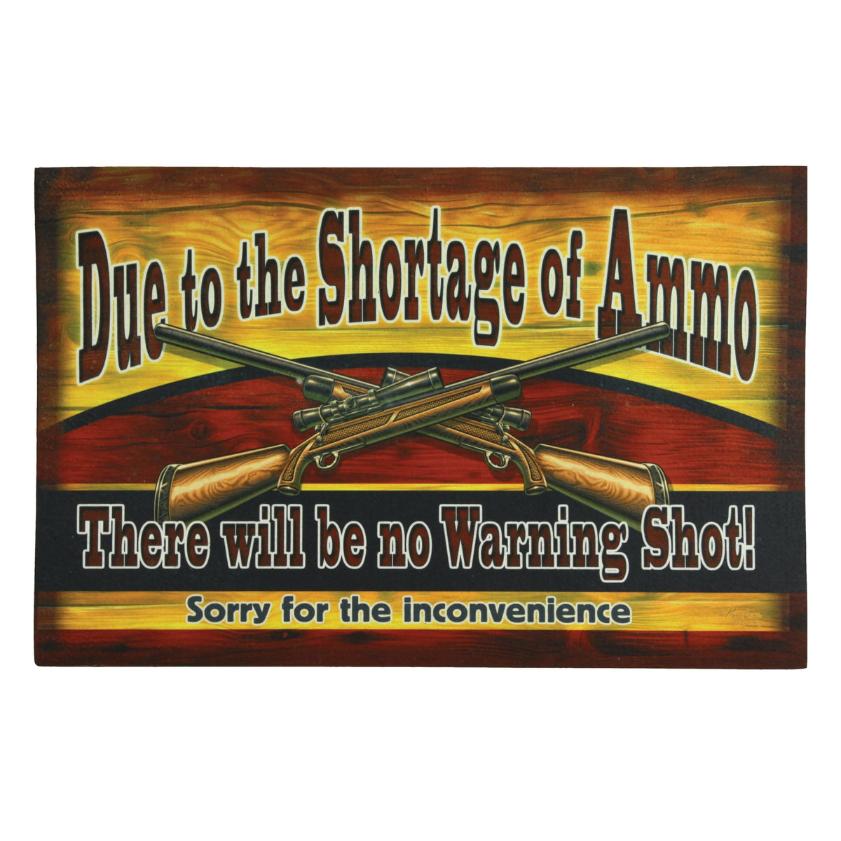 Door Mat Rubber 26in x 17in-Ammo Shortage