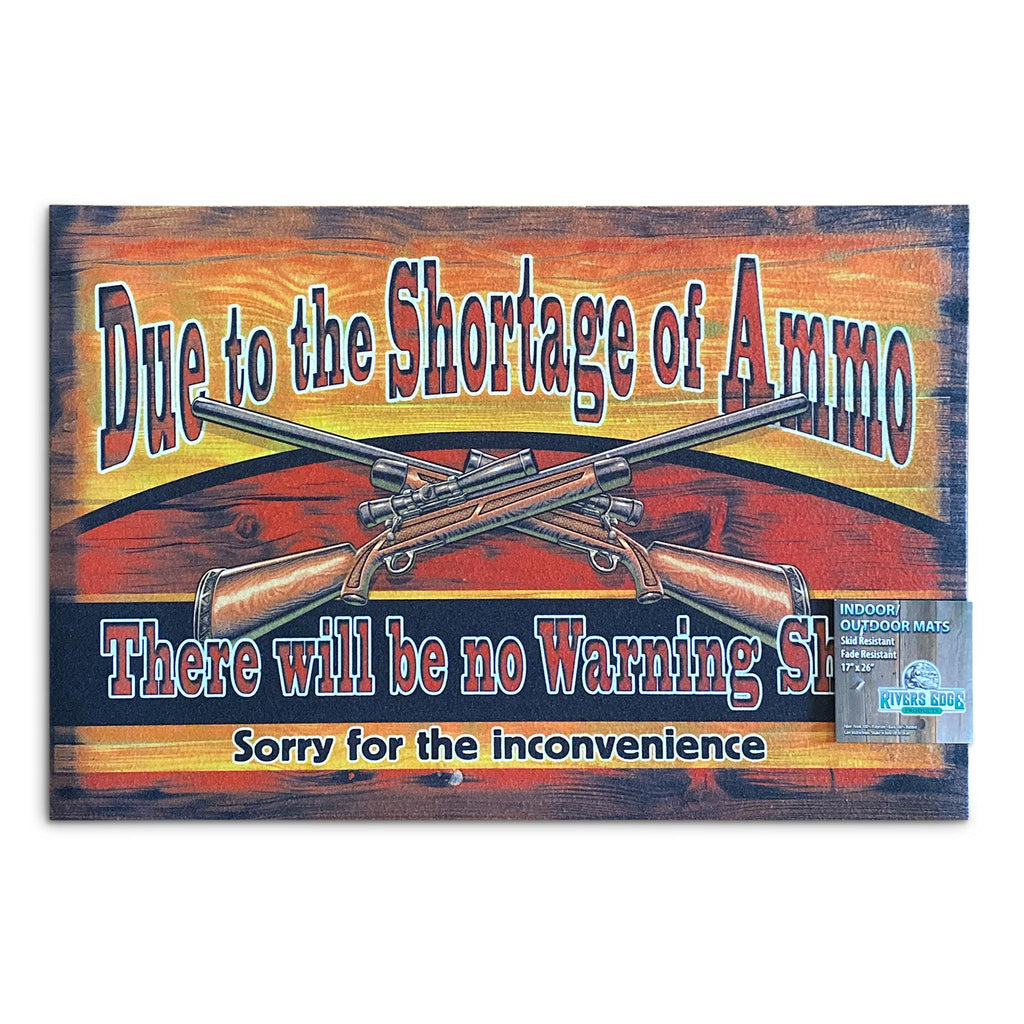Door Mat Rubber 26in x 17in-Ammo Shortage