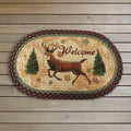 Braided Rug 26-inch Oval-Deer