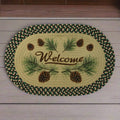 Braided Rug 26-inch Oval-Pine Cone