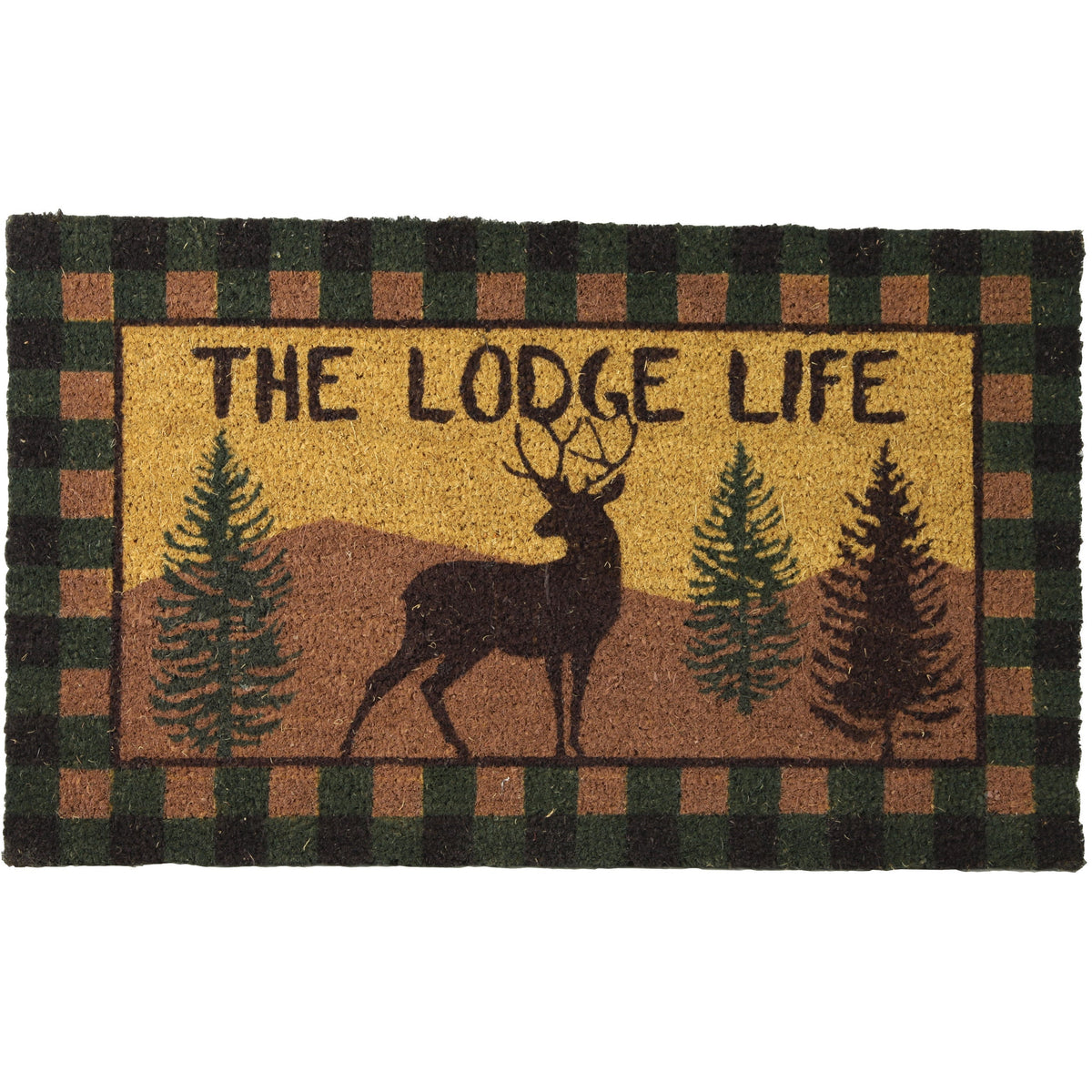 Coir Mat 30in x 18in-Lodge Life Deer