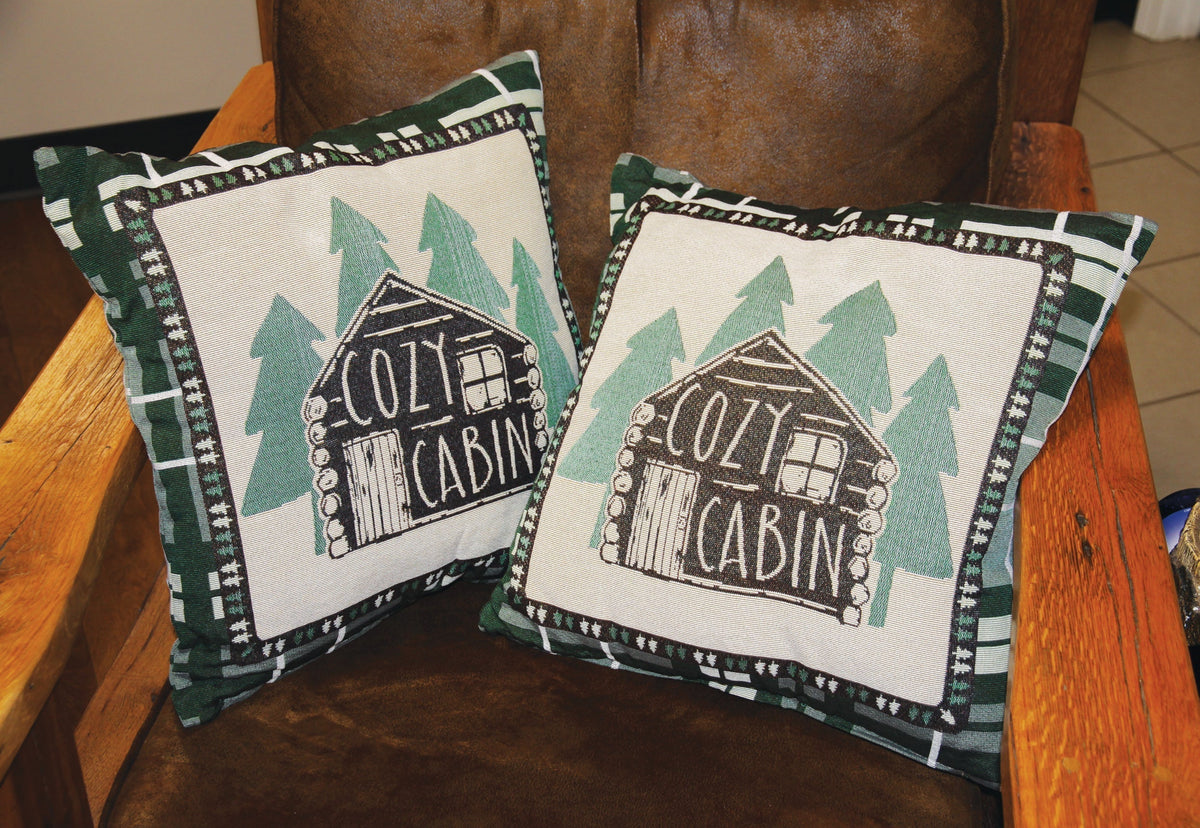 Tapestry Pillow 18in 2pk-Cabin