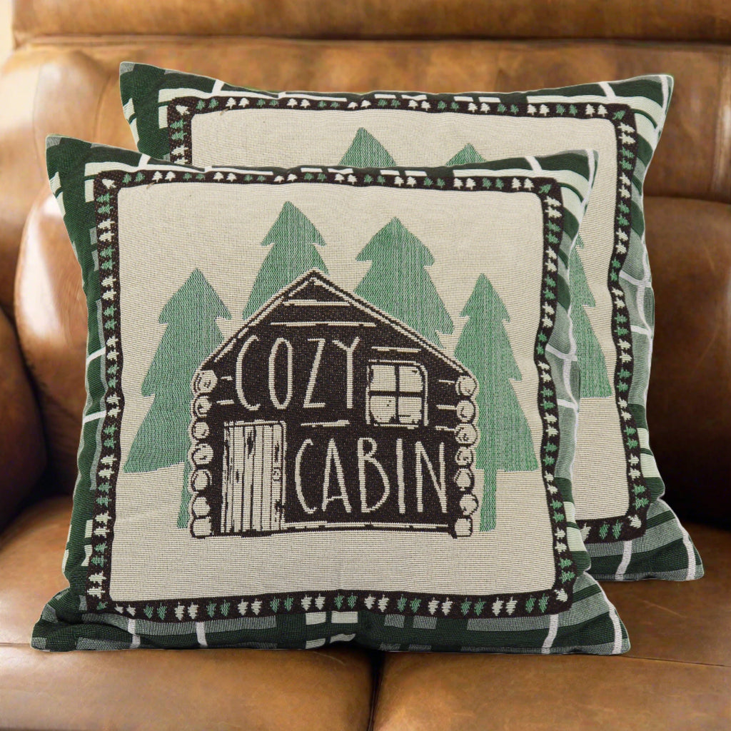 Tapestry Pillow 18in 2pk-Cabin