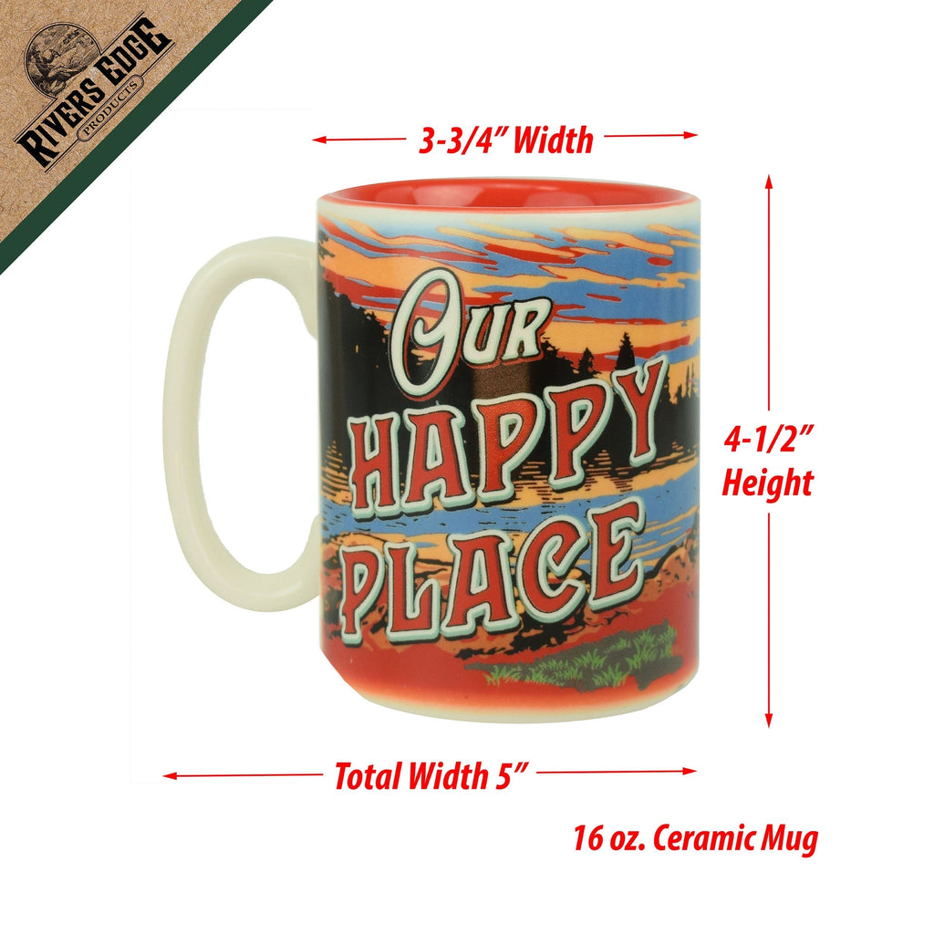 Ceramic Mug 16oz-Happy Place