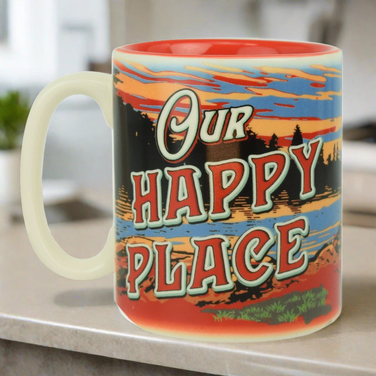 Ceramic Mug 16oz-Happy Place
