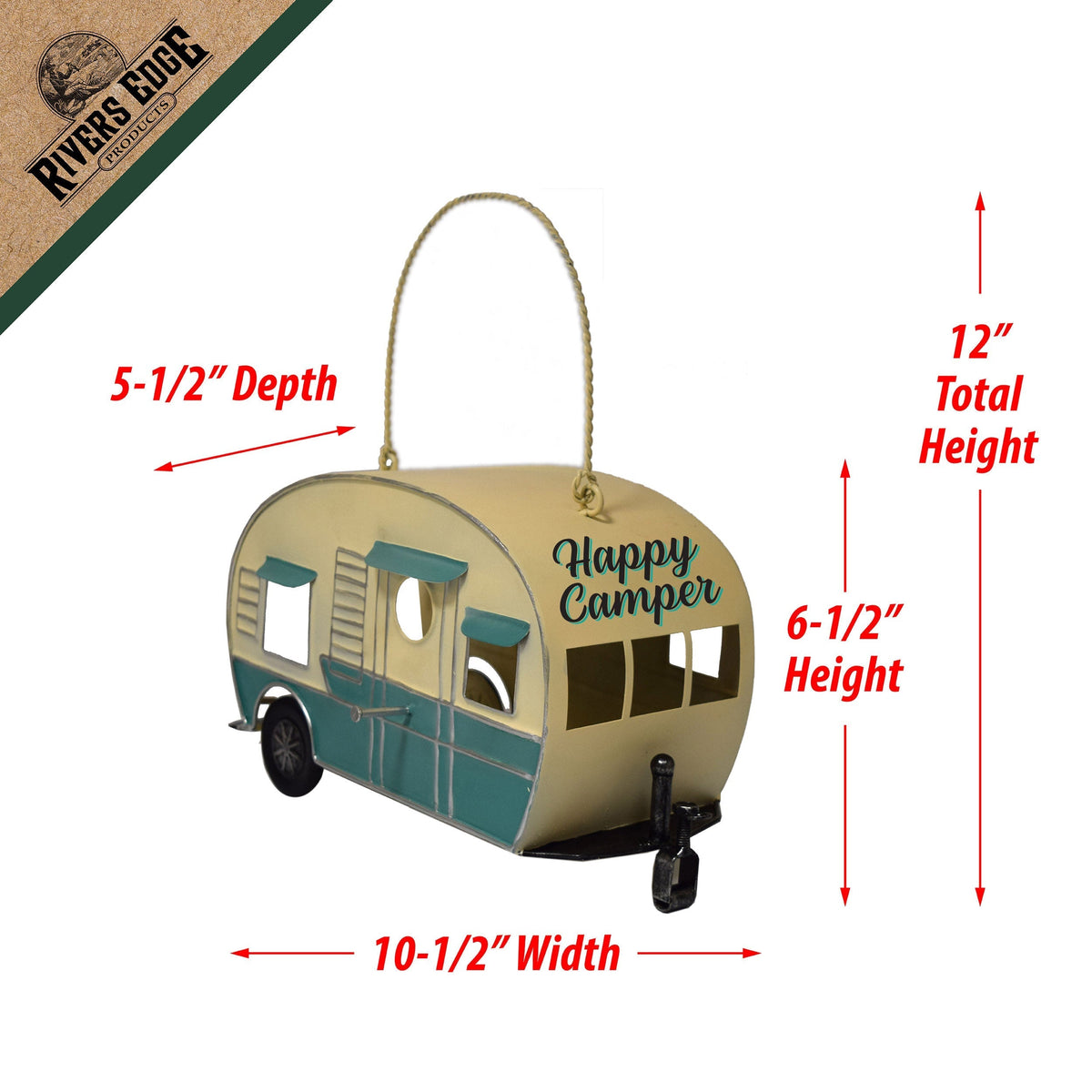 Birdhouse-RV Turquoise and White
