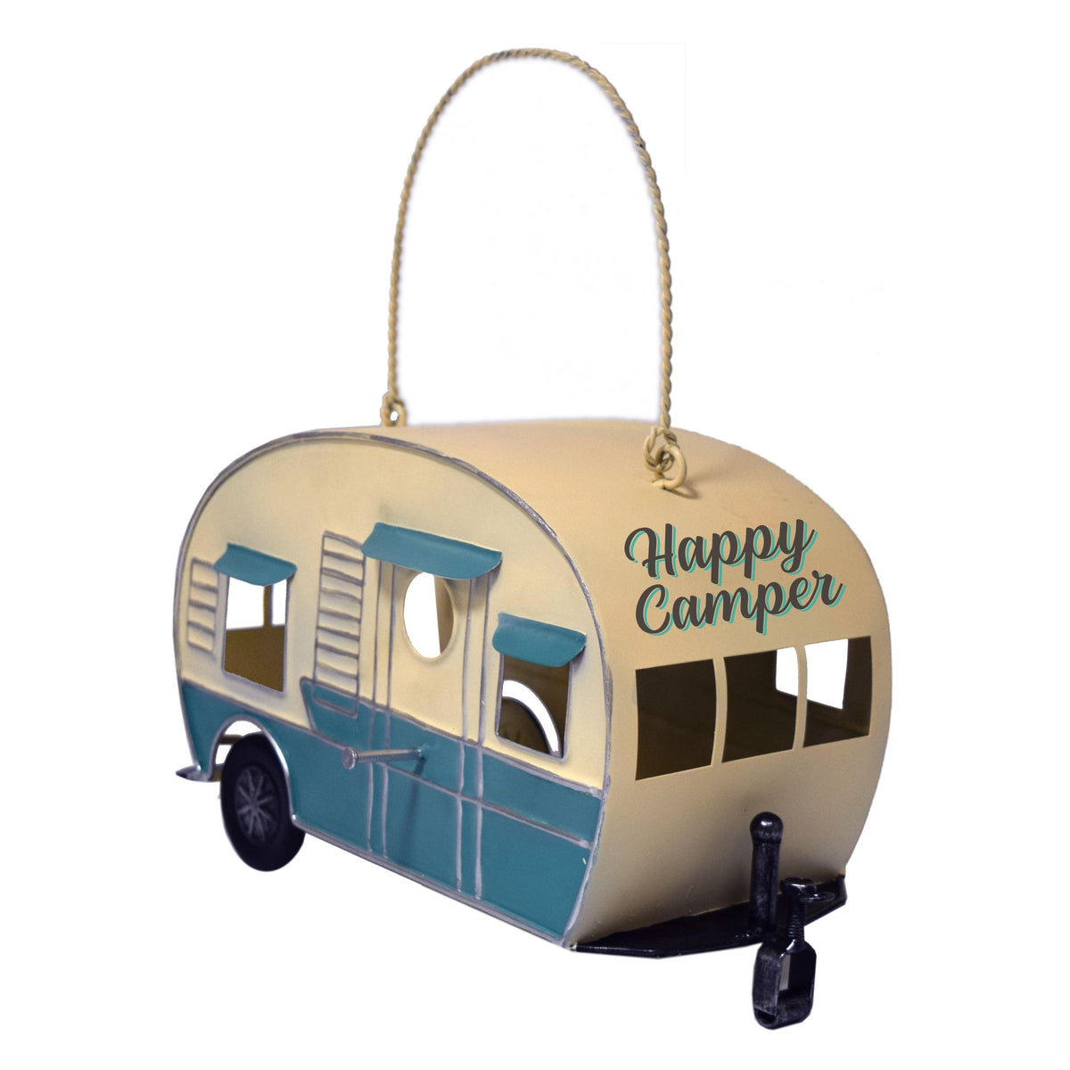 Birdhouse-RV Turquoise and White