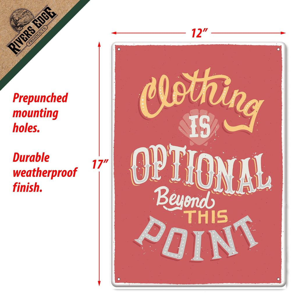 Tin Sign 12in x 17in-Clothing