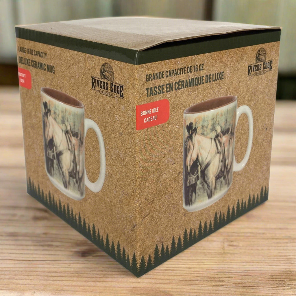 Ceramic Mug 16oz-Outside of a Horse