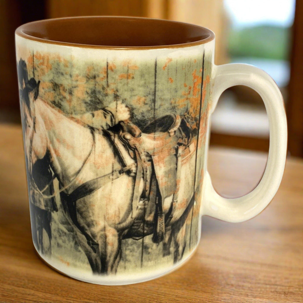 Ceramic Mug 16oz-Outside of a Horse