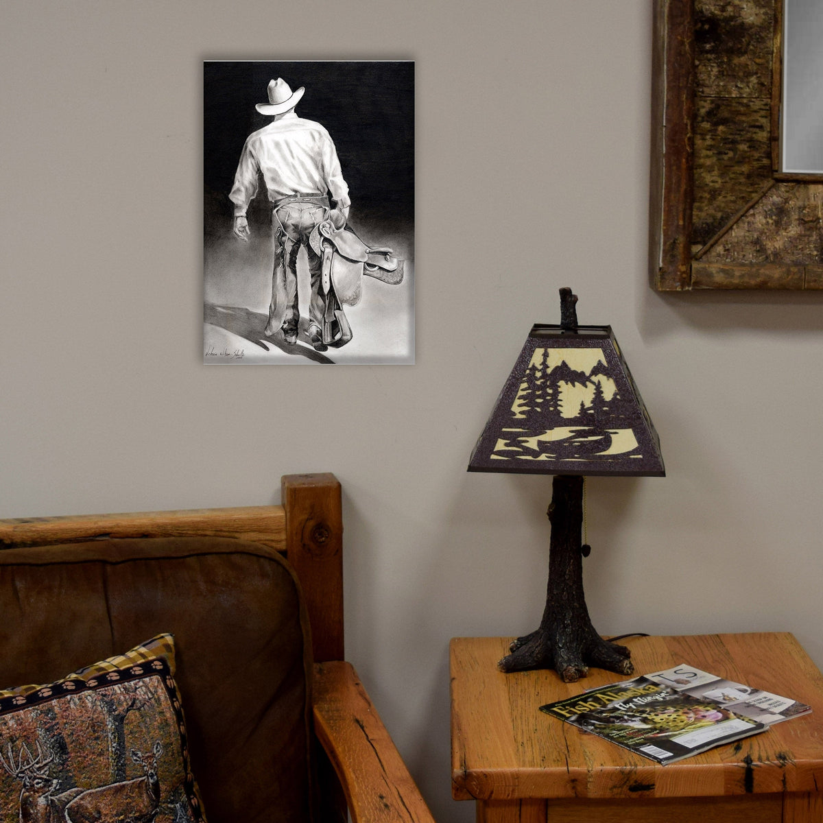 Canvas Art 12in x 16in-Cowboy