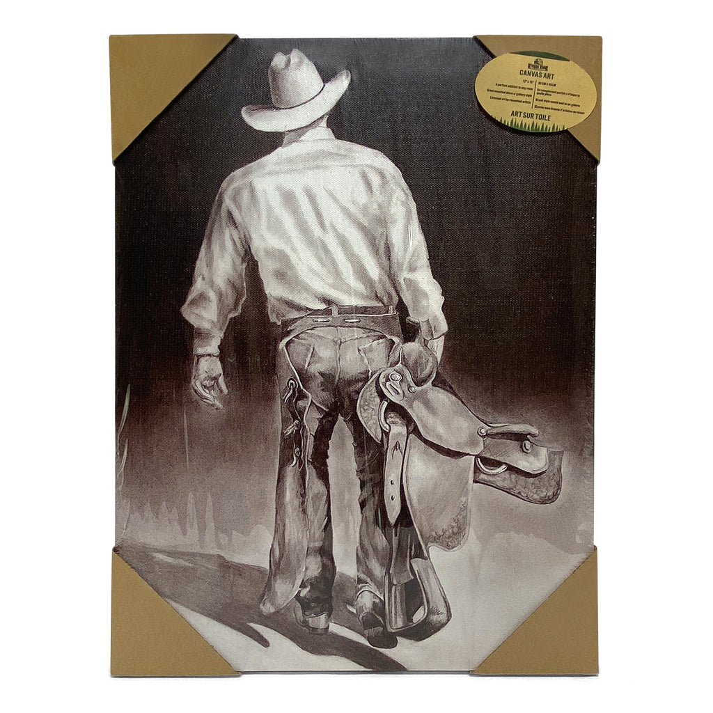 Canvas Art 12in x 16in-Cowboy