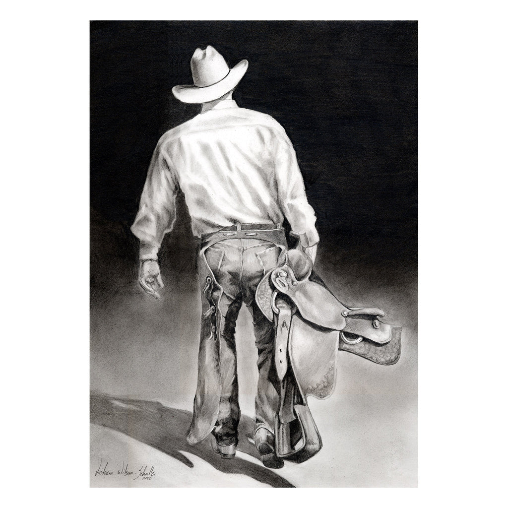 Canvas Art 12in x 16in-Cowboy
