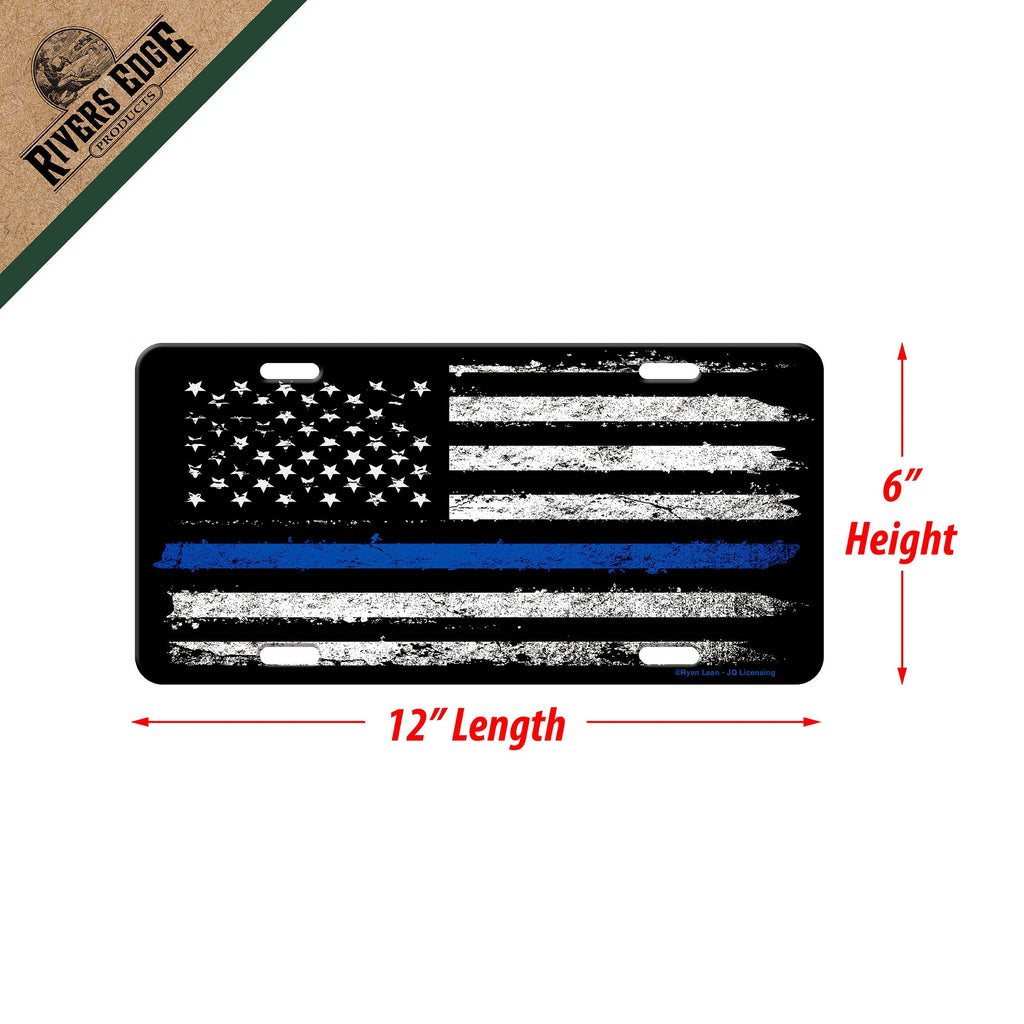 Vanity License Plate 12in x 6in-American Blue Line
