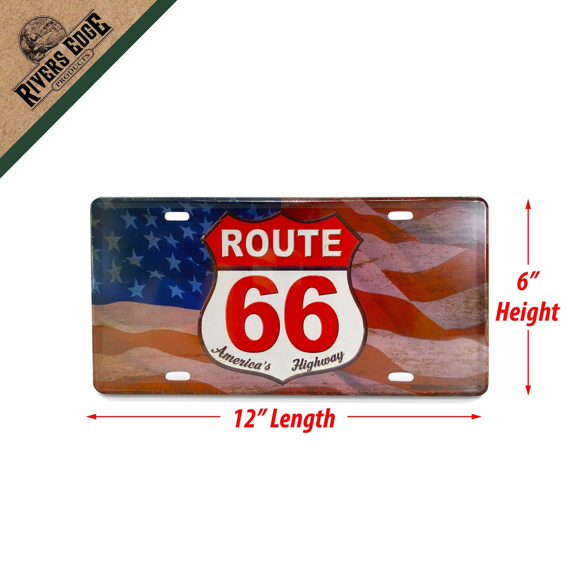 Vanity License Plate 12in x 6in-American Route 66