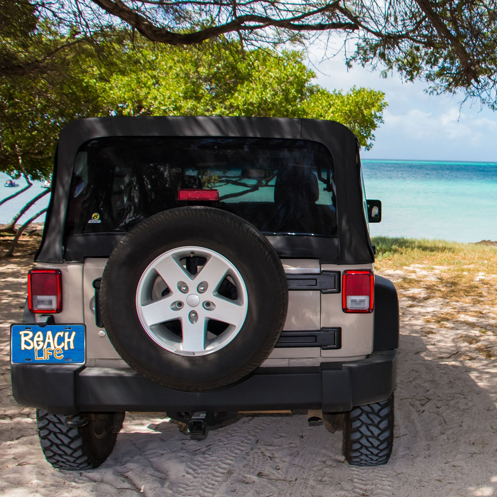 Vanity License Plate 12in x 6in-Beach Life