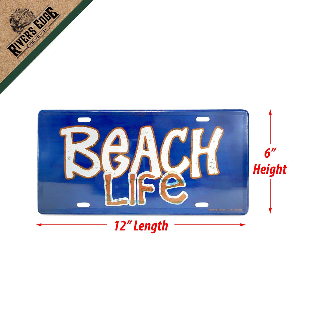Vanity License Plate 12in x 6in-Beach Life