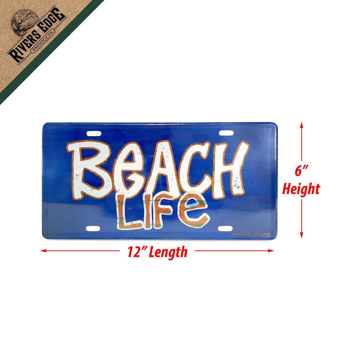 Vanity License Plate 12in x 6in-Beach Life