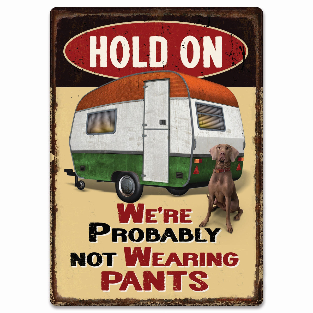 Tin Sign 12in x 17in-Pants