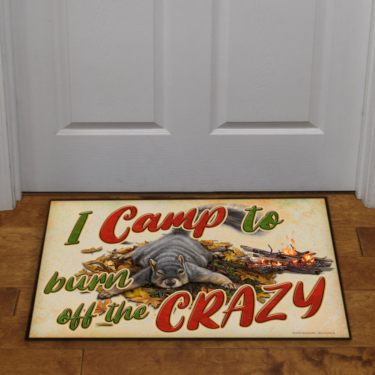 Door Mat Rubber 26in x 17in-Burn Crazy
