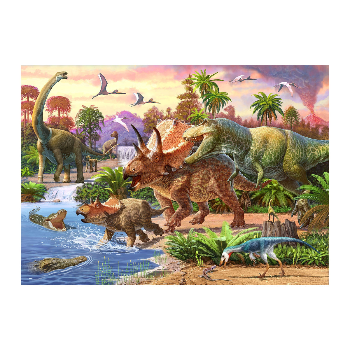 Puzzle in Tin 1000-Piece-Dinosaurs
