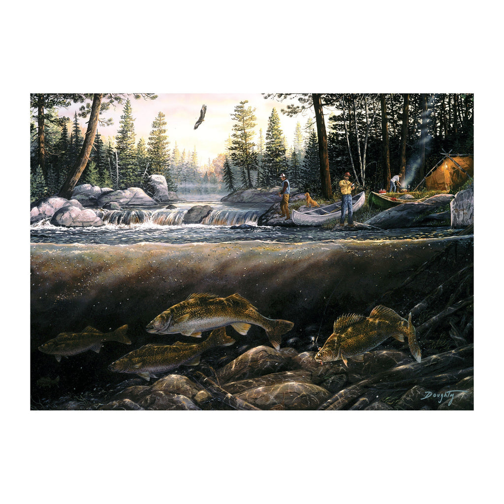 Puzzle in Tin 1000-Piece-Fishing the Falls