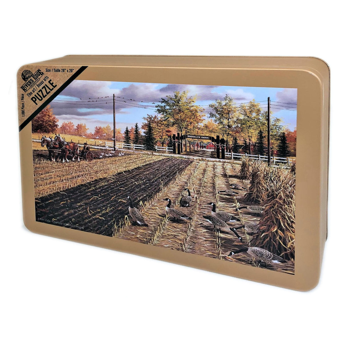 Puzzle in Tin 1000-Piece-Fall Plowing