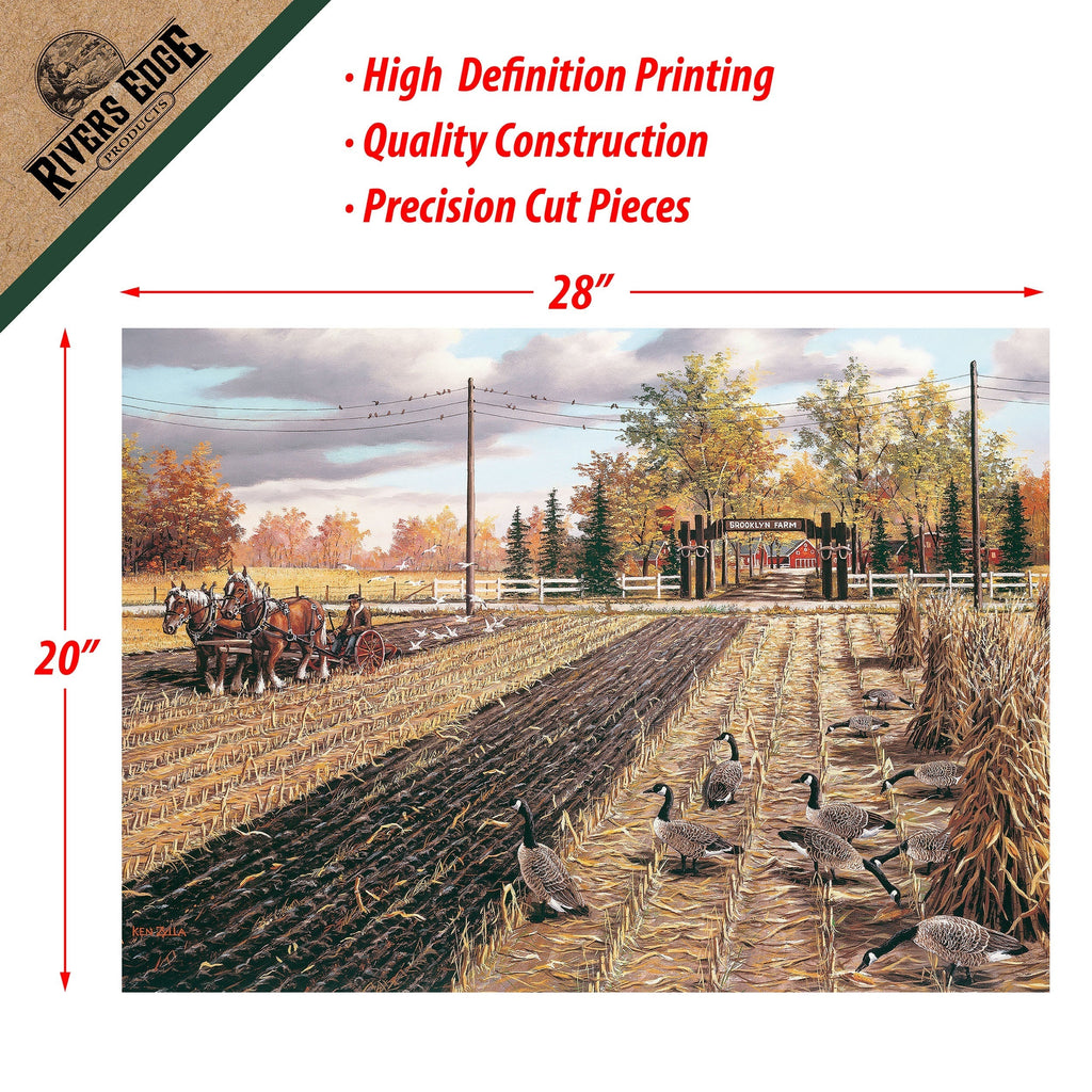 Puzzle in Tin 1000-Piece-Fall Plowing