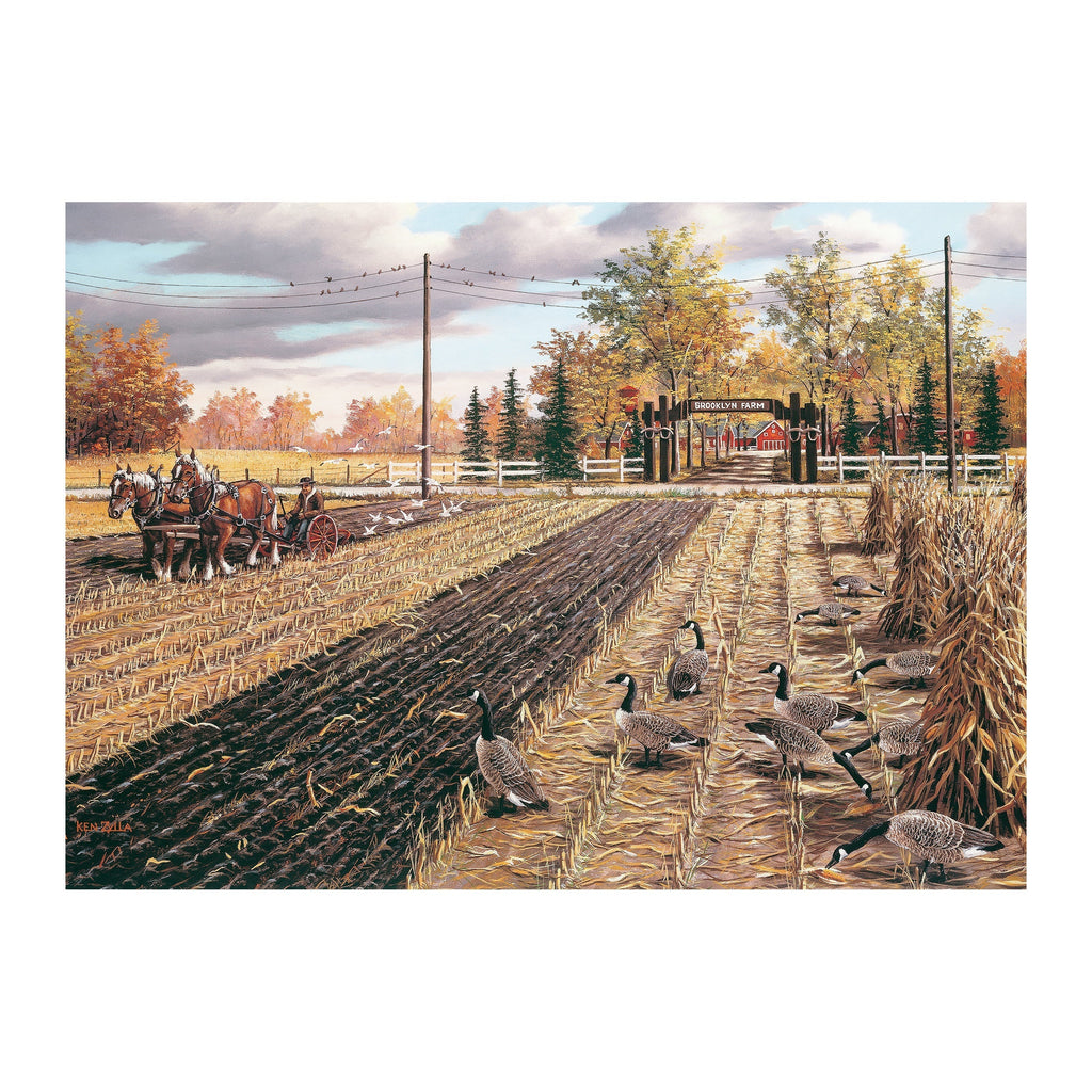 Puzzle in Tin 1000-Piece-Fall Plowing