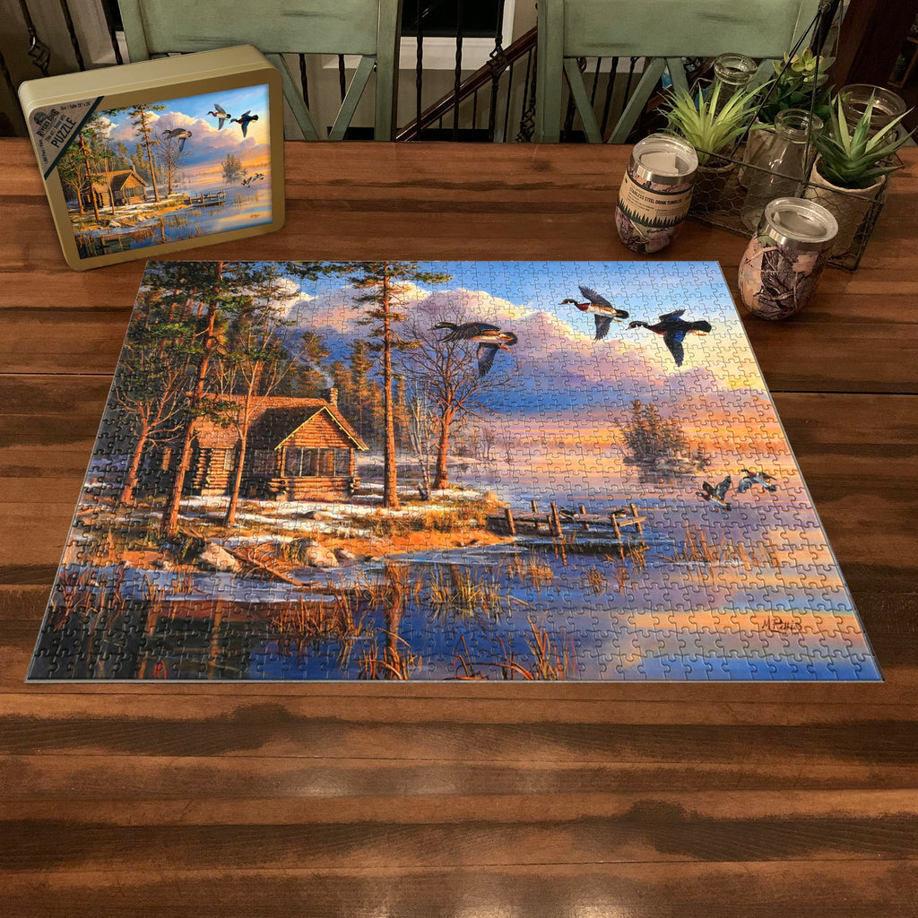 Puzzle in Tin 1000-Piece-Spring Arrivals