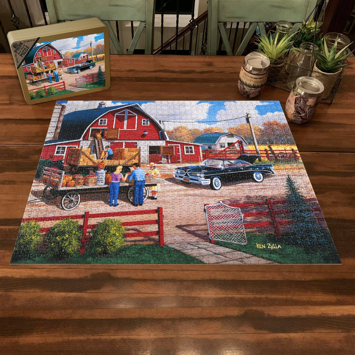 Puzzle in Tin 1000-Piece-Season of Plenty